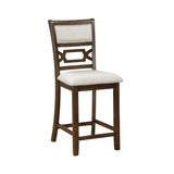 Hutchinson Dark Brown/Beige 5-Piece Counter Height Set by Homelegance at Eve Furniture