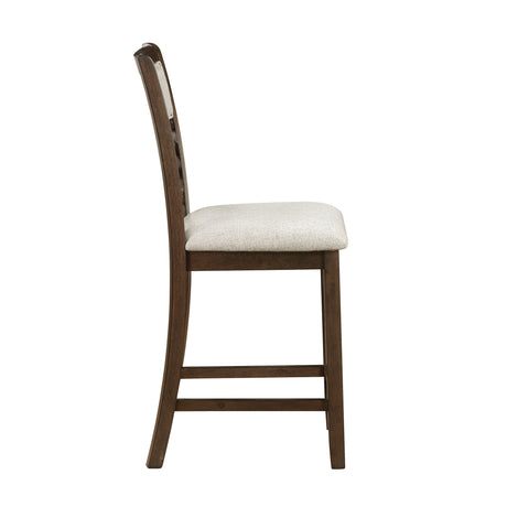 Hutchinson Dark Brown/Beige 5-Piece Counter Height Set by Homelegance at Eve Furniture