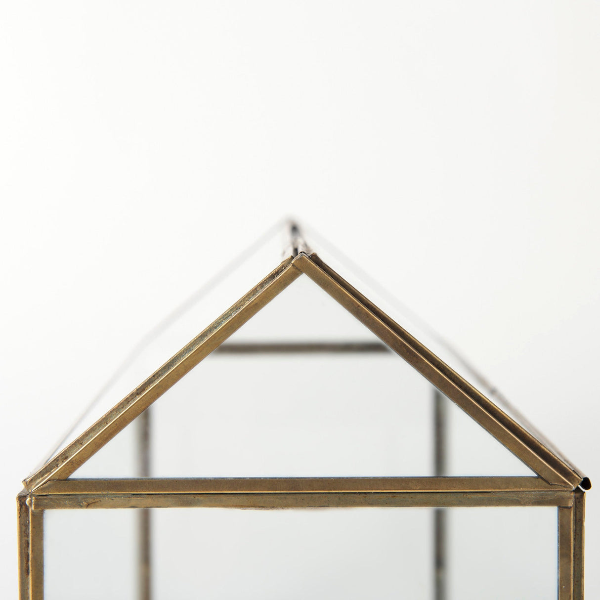Hutt Gold Glass Terrarium Box by Mercana at Eve Furniture