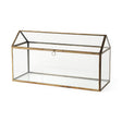 Hutt Gold Glass Terrarium Box by Mercana at Eve Furniture