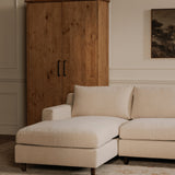 Hutton Beige Right Sectional by Moe's Home at Eve Furniture