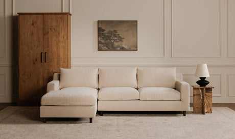 Hutton Sectional Beige by Moe's Home at Eve Furniture