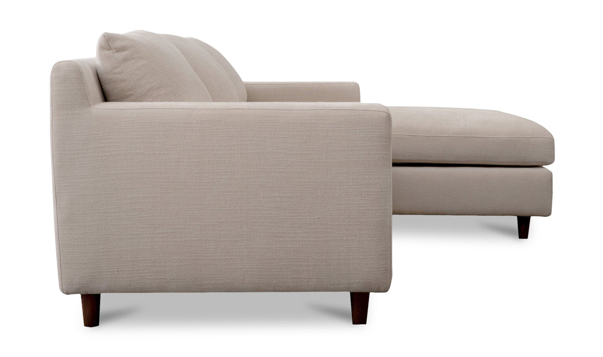 Hutton Sectional Beige by Moe's Home at Eve Furniture