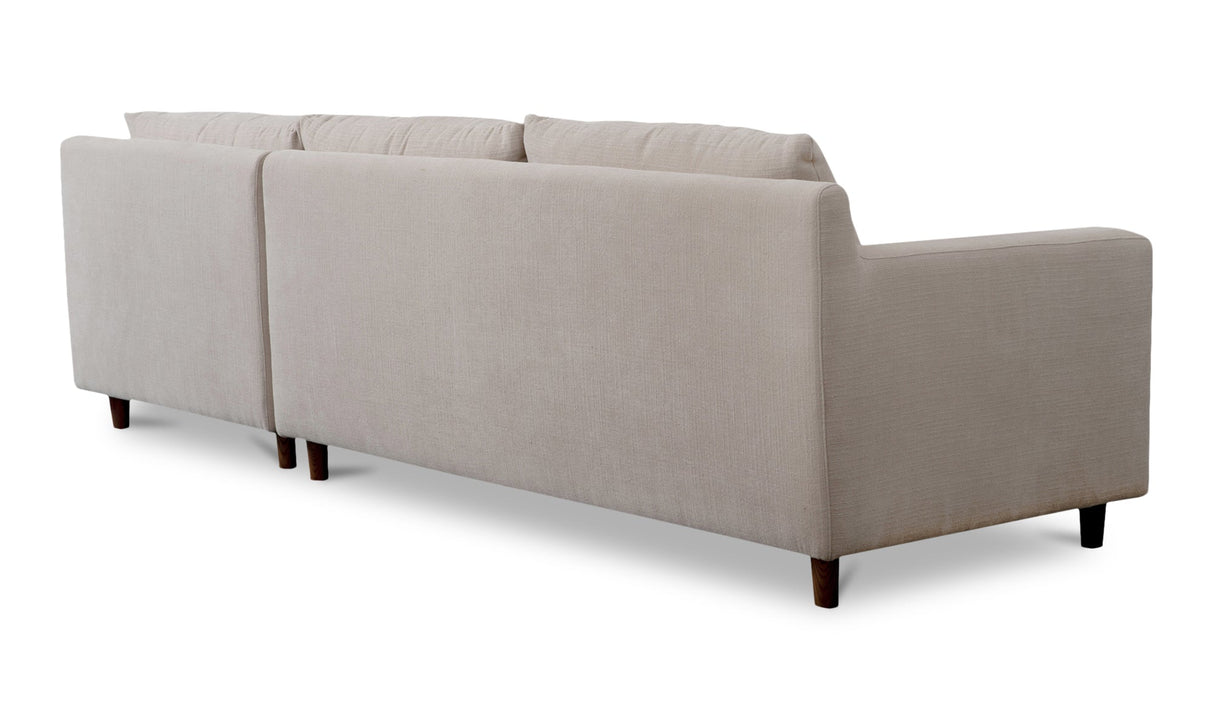 Hutton Sectional Beige by Moe's Home at Eve Furniture