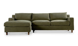Hutton Sectional Olive by Moe's Home at Eve Furniture