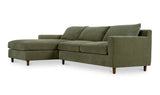 Hutton Sectional Olive by Moe's Home at Eve Furniture
