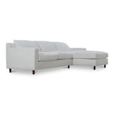 Hutton White Right Sectional by Moe's Home at Eve Furniture