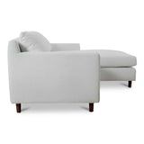 Hutton White Right Sectional by Moe's Home at Eve Furniture