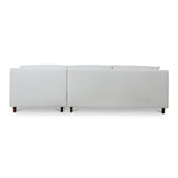 Hutton White Right Sectional by Moe's Home at Eve Furniture