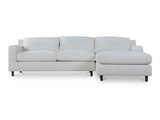 Hutton White Right Sectional by Moe's Home at Eve Furniture