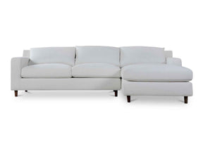 Hutton White Right Sectional by Moe's Home at Eve Furniture