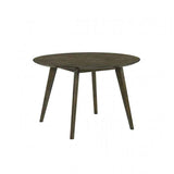 Huttwil Dark Walnut/Beige 5-Piece Round Dining Table Set by Furniture of America at Eve Furniture