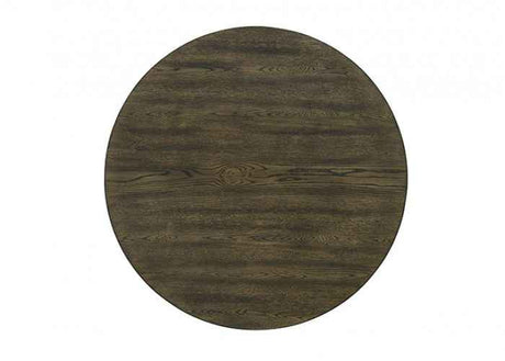 Huttwil Dark Walnut/Beige 5-Piece Round Dining Table Set by Furniture of America at Eve Furniture