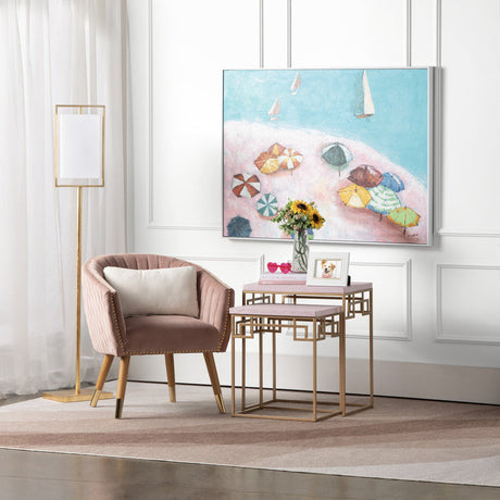 Huxley Gold Floor Lamp by Crestview at Eve Furniture