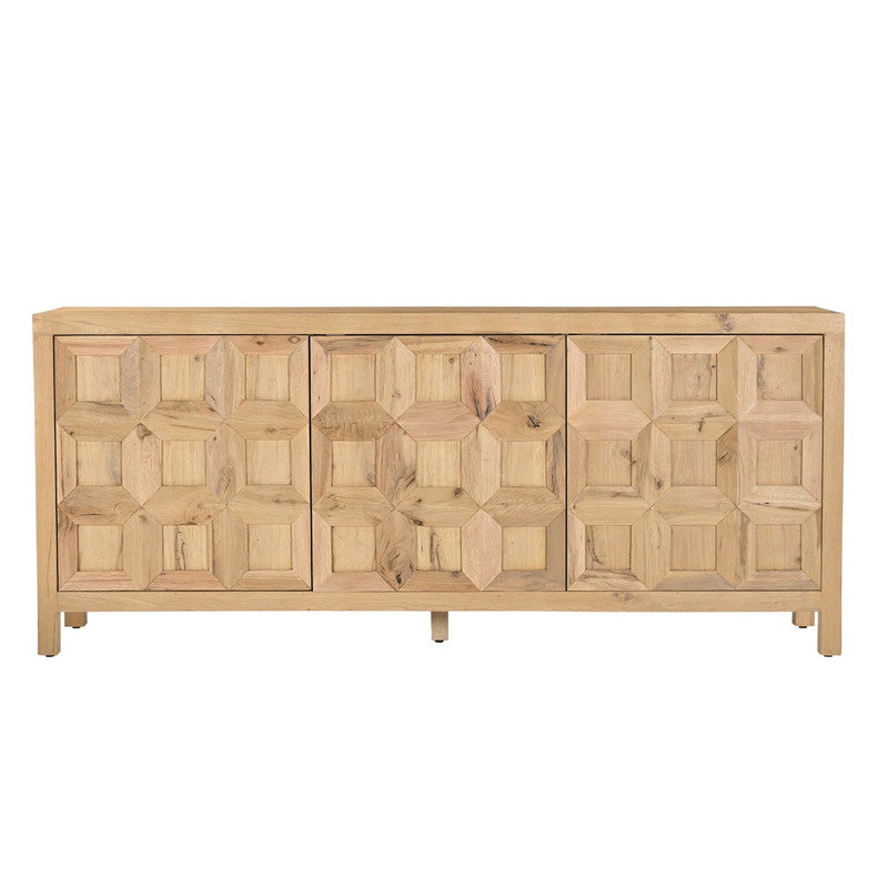 Huxley Tan Three-Door Sideboard by Crestview at Eve Furniture