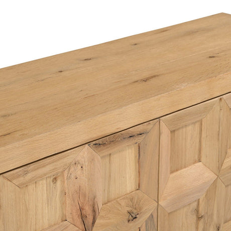 Huxley Tan Three-Door Sideboard by Crestview at Eve Furniture