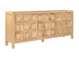 Huxley Tan Three-Door Sideboard by Crestview at Eve Furniture