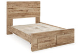Hyanna Tan Brown Full Storage Platform Bed by Ashley at Eve Furniture