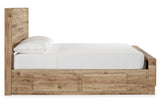Hyanna Tan Brown Full Storage Platform Bed with 2 Drawers by Ashley at Eve Furniture