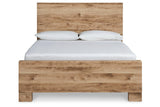 Hyanna Tan Brown King Panel Bed by Ashley at Eve Furniture