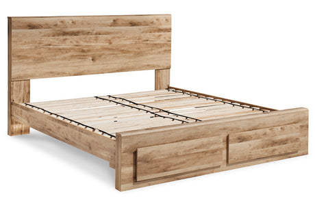 Hyanna Tan Brown King Storage Platform Bed by Ashley at Eve Furniture