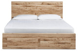 Hyanna Tan Brown Queen Platform Storage Bed by Ashley at Eve Furniture