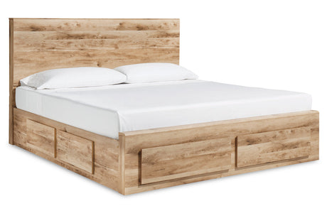 Hyanna Tan Brown Storage Platform Bedroom Set 2 Drawers by Ashley at Eve Furniture