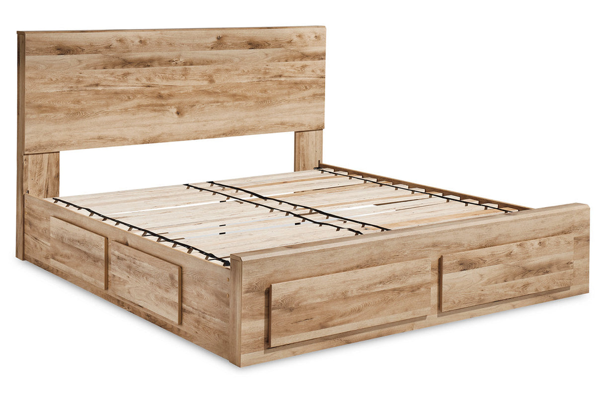 Hyanna Tan Brown Storage Platform Bedroom Set 2 Drawers by Ashley at Eve Furniture