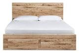 Hyanna Tan Brown Storage Platform Bedroom Set by Ashley at Eve Furniture