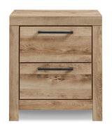 Hyanna Tan Brown Storage Platform Bedroom Set by Ashley at Eve Furniture