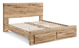 Hyanna Tan Brown Storage Platform Bedroom Set by Ashley at Eve Furniture