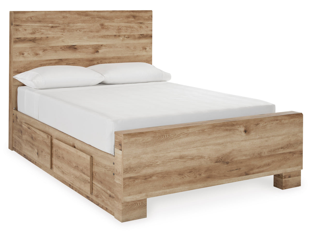 Hyanna Tan Brown Storage Platform Bedroom Set with 4 Drawers by Ashley at Eve Furniture