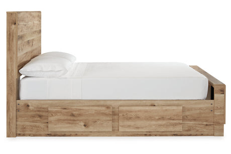 Hyanna Tan Brown Storage Platform Bedroom Set with 6 Drawers by Ashley at Eve Furniture