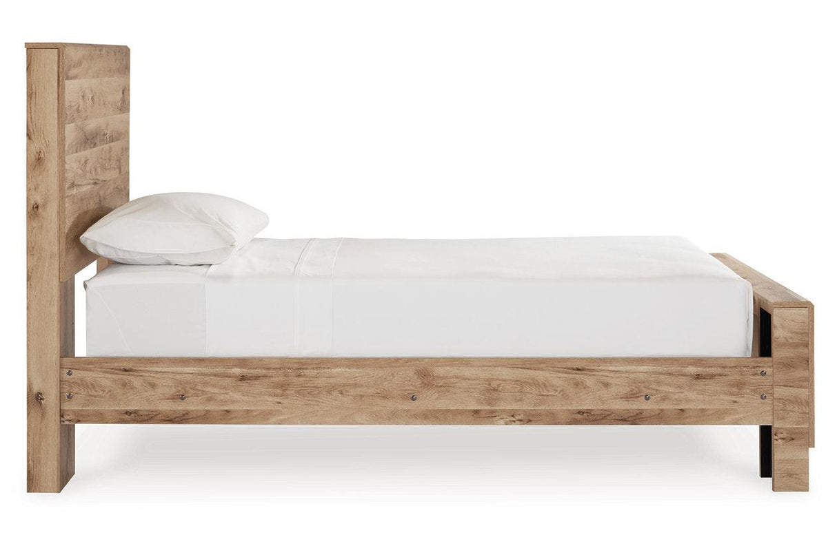 Hyanna Tan Brown Twin Panel Bed by Ashley at Eve Furniture