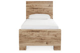 Hyanna Tan Brown Twin Storage Platform Bed with 4 Drawers by Ashley at Eve Furniture