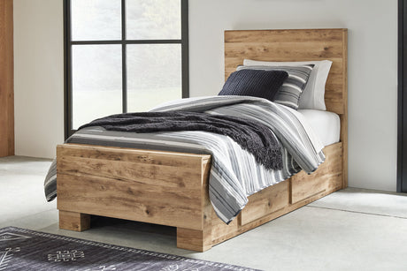 Hyanna Tan Brown Youth Storage Platform Bedroom Set with 4 Drawers by Ashley at Eve Furniture