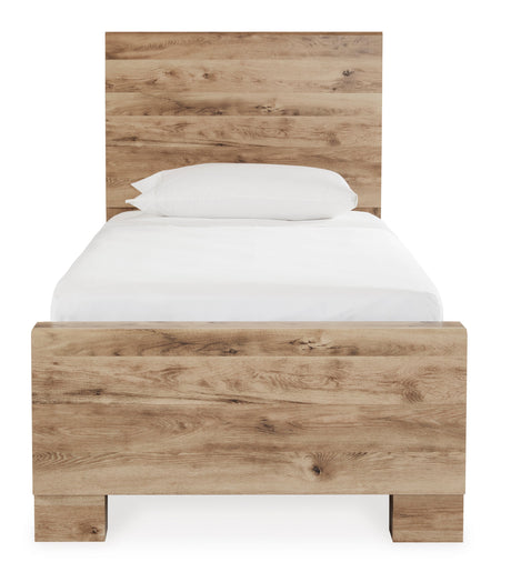Hyanna Tan Brown Youth Storage Platform Bedroom Set with 4 Drawers by Ashley at Eve Furniture