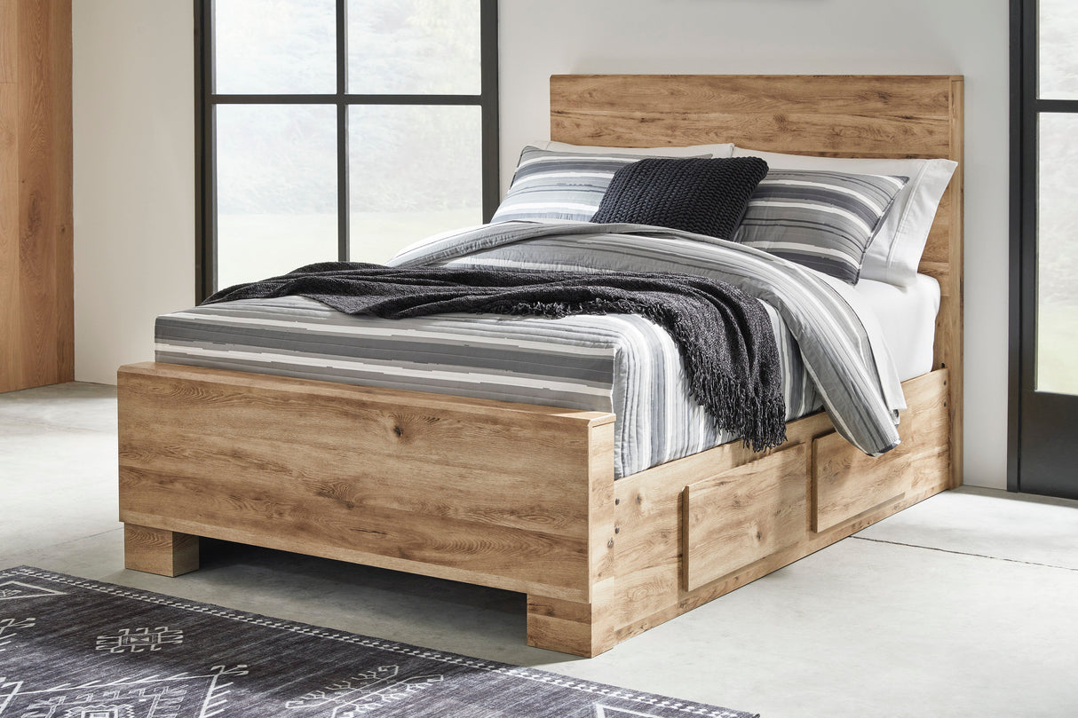 Hyanna Tan Brown Youth Two Side Storage Panel Bedroom Set by Ashley at Eve Furniture