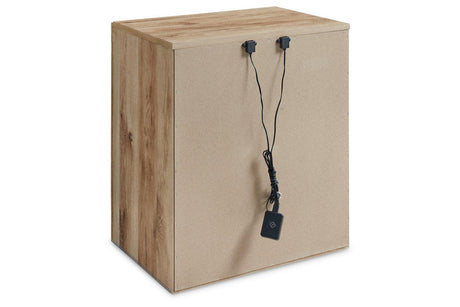 Hyanna Tan Nightstand by Ashley at Eve Furniture