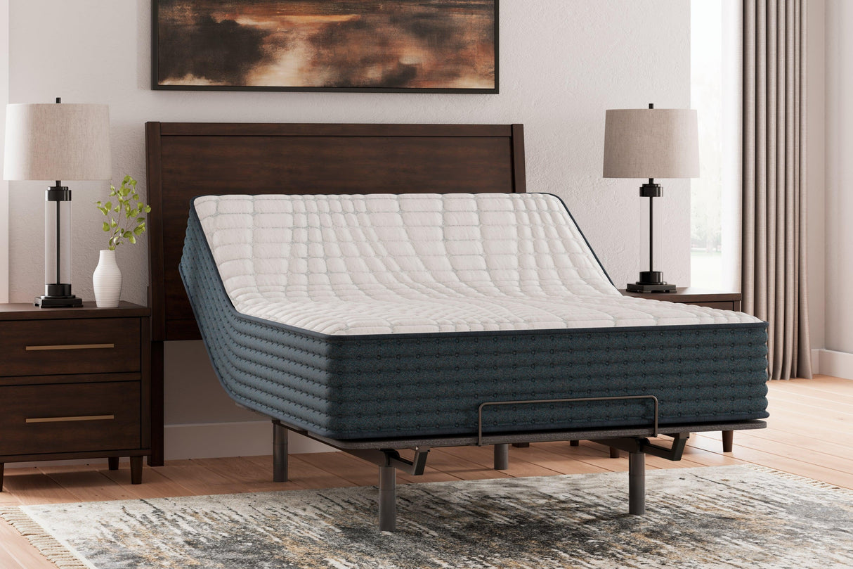 Hybrid 1200 White King Mattress by Ashley at Eve Furniture