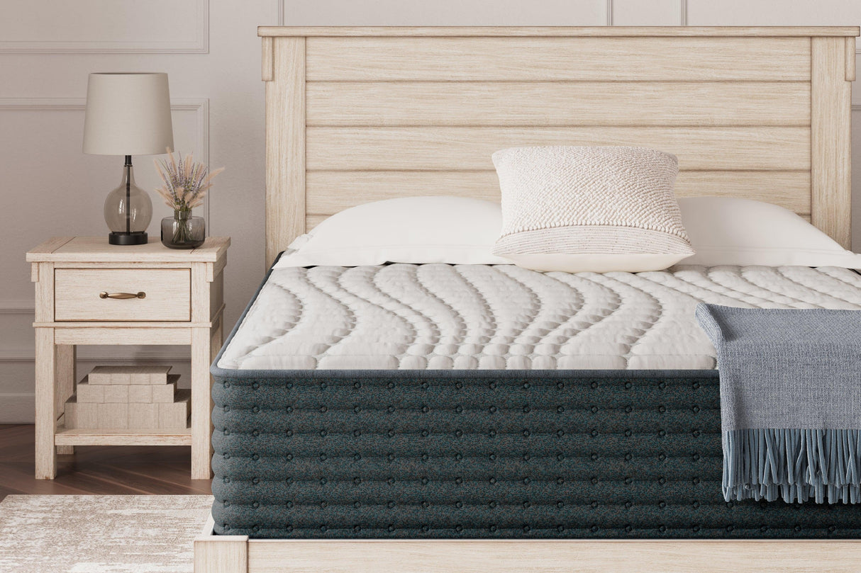 Hybrid 1300 White Queen Mattress by Ashley at Eve Furniture