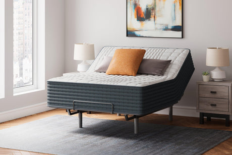 Hybrid 1400 White Queen Mattress by Ashley at Eve Furniture