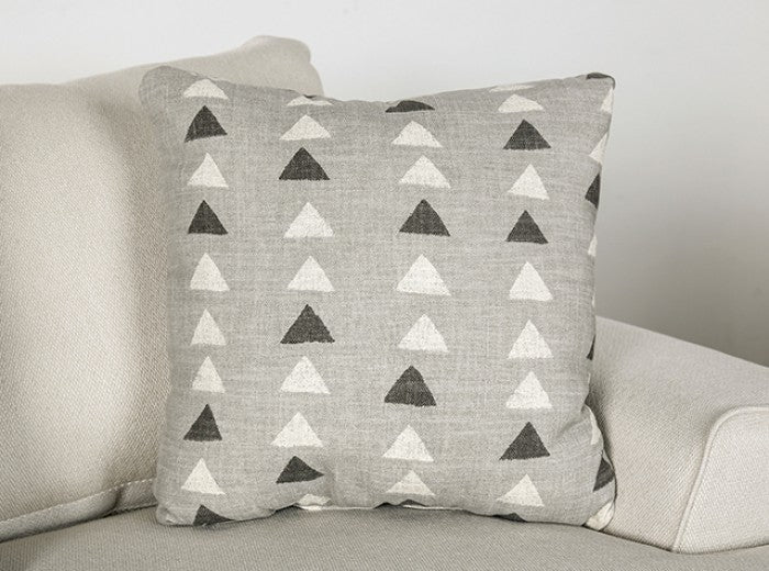 Hyde Park Gray Oversized Sofa w/ Pillows by Furniture of America at Eve Furniture