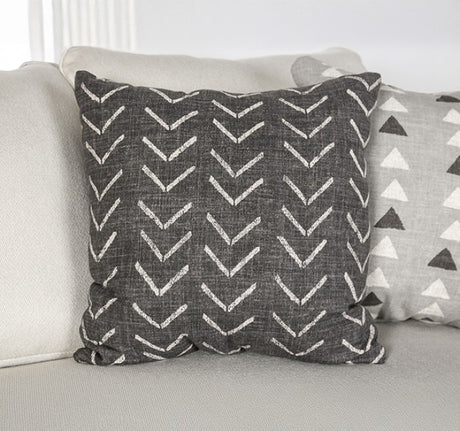 Hyde Park Gray Oversized Sofa w/ Pillows by Furniture of America at Eve Furniture