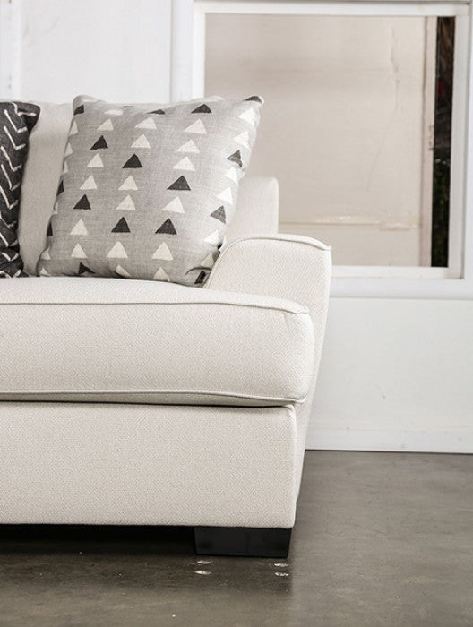 Hyde Park Gray Oversized Sofa w/ Pillows by Furniture of America at Eve Furniture