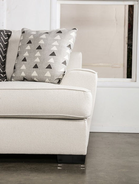 Hyde Park Gray Oversized Sofa w/ Pillows by Furniture of America at Eve Furniture