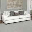 Hyde Park Gray Oversized Sofa w/ Pillows by Furniture of America at Eve Furniture