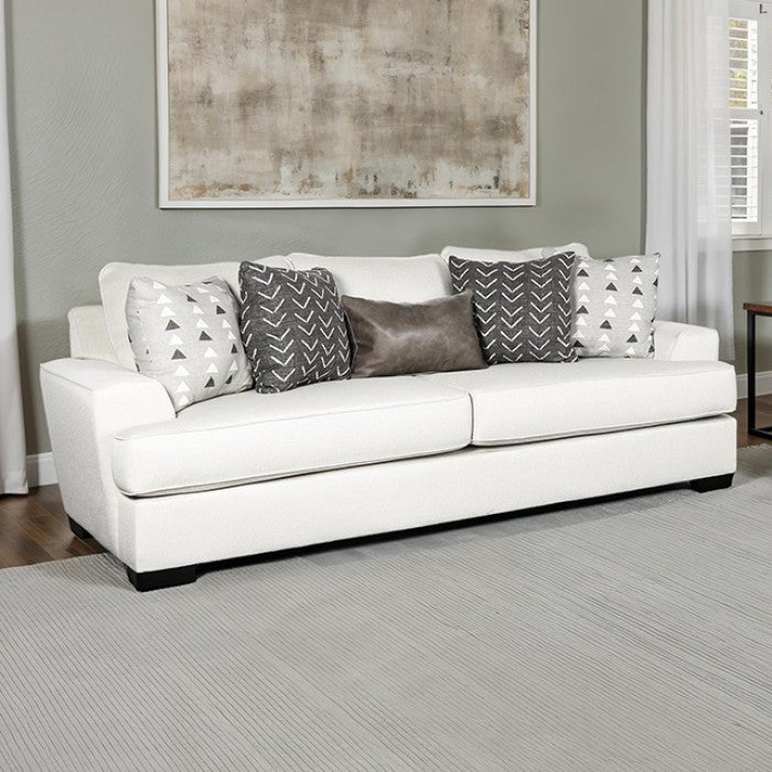Hyde Park Gray Oversized Sofa w/ Pillows by Furniture of America at Eve Furniture