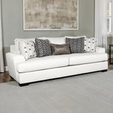 Hyde Park Gray Oversized Sofa w/ Pillows by Furniture of America at Eve Furniture