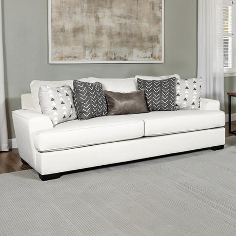 Hyde Park Gray Oversized Sofa w/ Pillows by Furniture of America at Eve Furniture